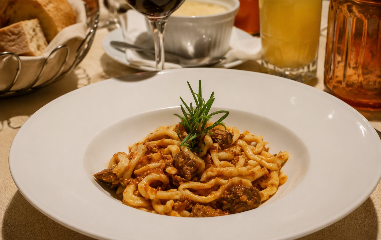 Pici al ragù di cinghiale